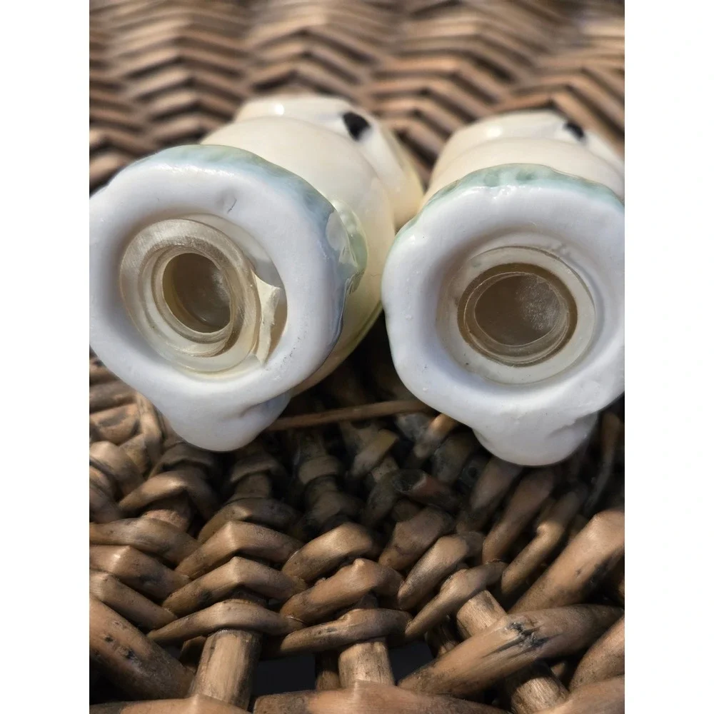 😎Cute Ceramic Owl Salt‎ Pepper Shakers Set Kitchen Decor Vintage Cracker Barrel